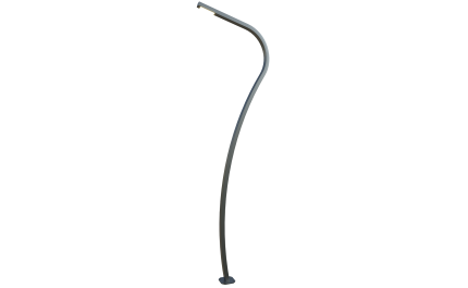 Curved LED pole 13 ft. Madrid OD 4x3 (Galvanized steel) One side 60W 8100Lm